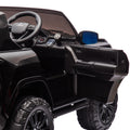 Licensed Lexus Lx600 24V Two Seater Xxl Kids Ride On Car W Parents Control,Seat Width 20 Inches,2Wd,Four Wheel Suspension,Bluetooth,Mp3,Music,Power Display,Speeds 1.86 3.11Mph For Kids. Black Polypropylene