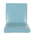 Pertica Kd Dining Chair2Pcs Set Teal Blue Leather