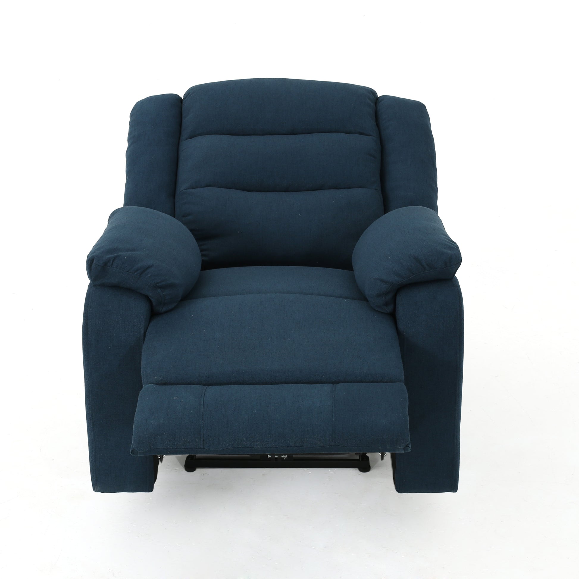 35.04" Wide Power Standard Recliner Navy Blue Fabric