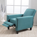 Teal Linen Push Back Chair For Elegant Home D Cor Teal Fabric