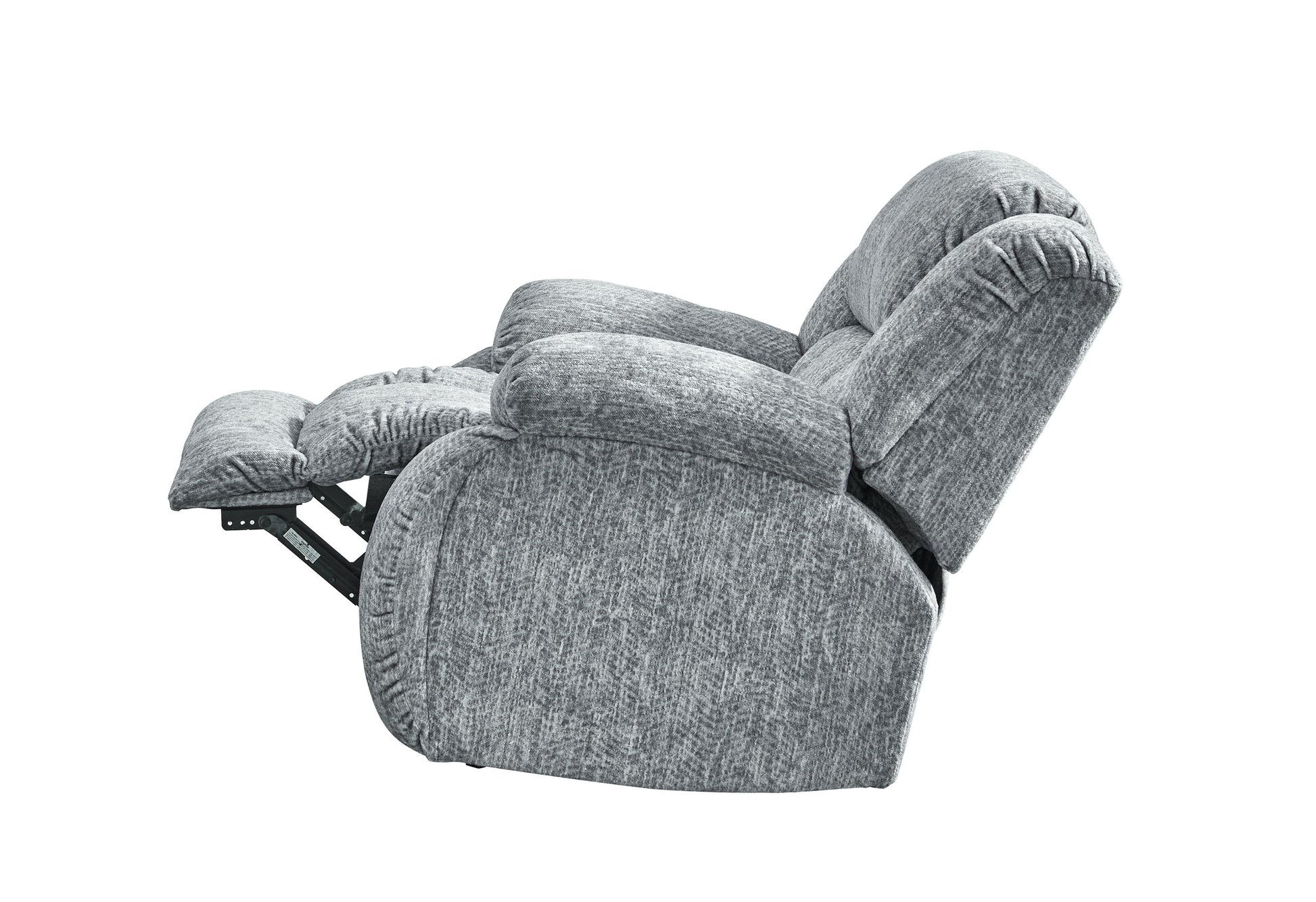 Stonic Grey Glider Recliner Gray Fabric