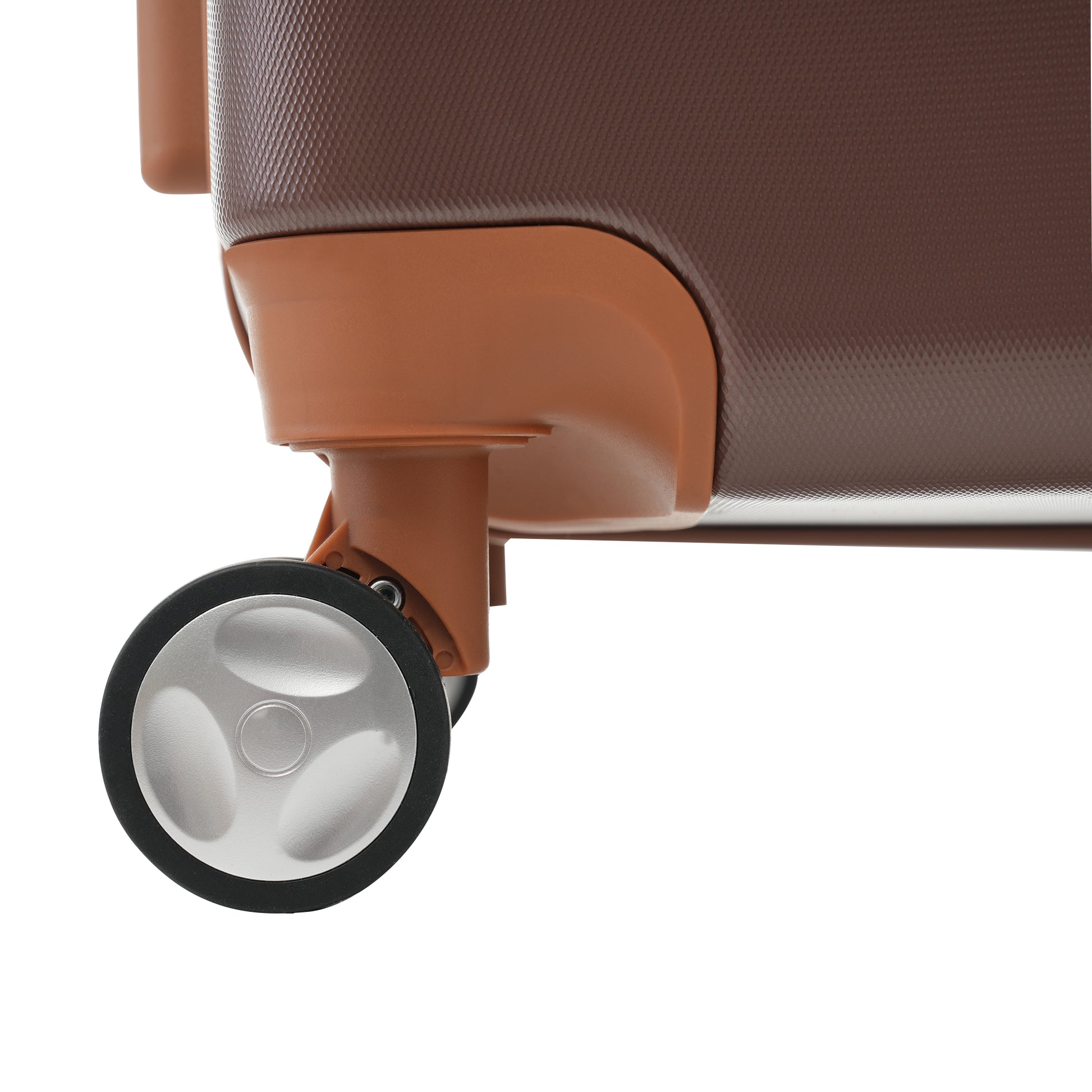 Hardshell Luggage Sets 4 Pieces 20" 24" 28" Luggages And Cosmetic Case Spinner Suitcase With Tsa Lock Lightweight Brown Abs