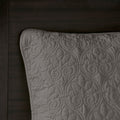 Reversible Bedspread Set Dark Grey Full Dark Grey Cotton