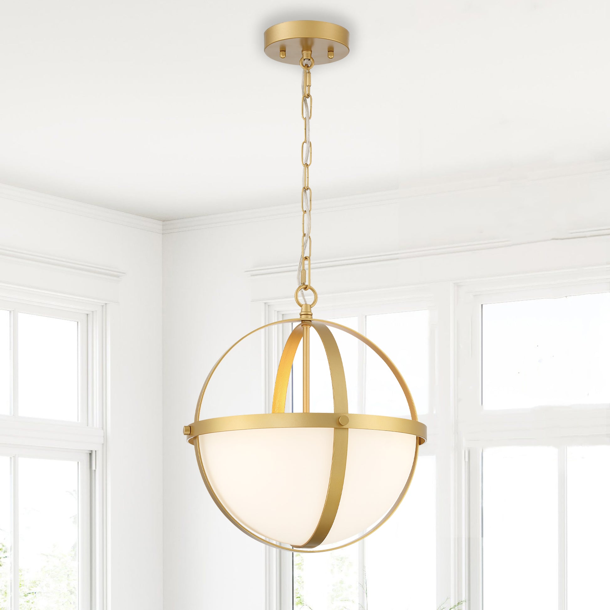 Steel Dimmable Light Unique Globe Chandelier Ul Certified Antique Brass Ceiling Lights Steel Metal