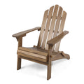 Hollywood Foldable Adirondack Chair Dark Brown Wood