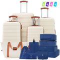 Hardshell Luggage Sets 4 Pcs Bag Spinner Suitcase With Tsa Lock Lightweight 16