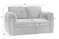 Chenille Sofa Bed Modern Convertible Couch With Plush Comfort And Durable Design For Living Room And Bedroom Grey Chenille 2 Seat