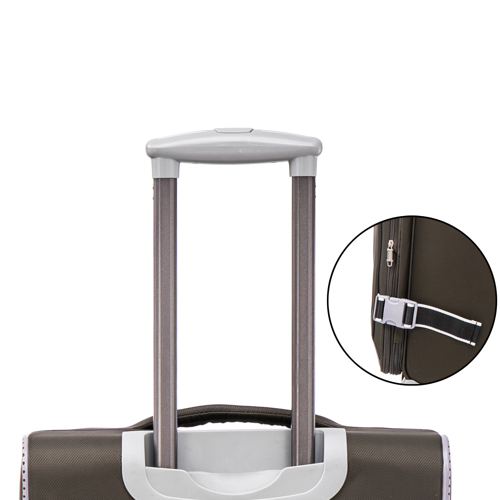 Softside Upright Luggage Set Expandable, Lightweight,4 Piece 20 24 28 32 Sage Green Contemporary Fabric