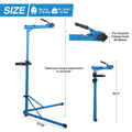 Heavy Duty Bike Repair Stand Max 110 Lbs Portable Bicycle Stand Maintenance Workstand Aluminum Made For Electric Bikes, Mountain Bike And Road Bike Blue Garden & Outdoor Steel