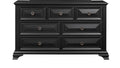 Rex Black Dresser Black Solid Wood Mdf