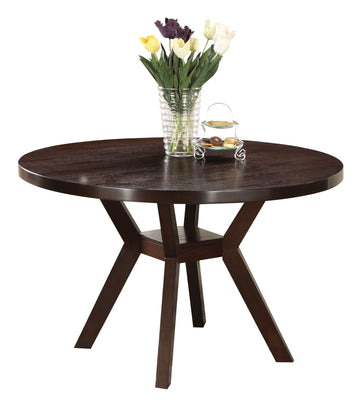 Drake Espresso Finish Dining Table Espresso Synthetic Wood