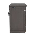 Solid Pine Murphy Bed Chest Cube Cabinet Bed With Charging Station And Large Storage Drawer For Home Office Or Small Room,Full,Gray Box Spring Not Required Full Gray Wood Gray Pine Murphy Solid Wood Mdf