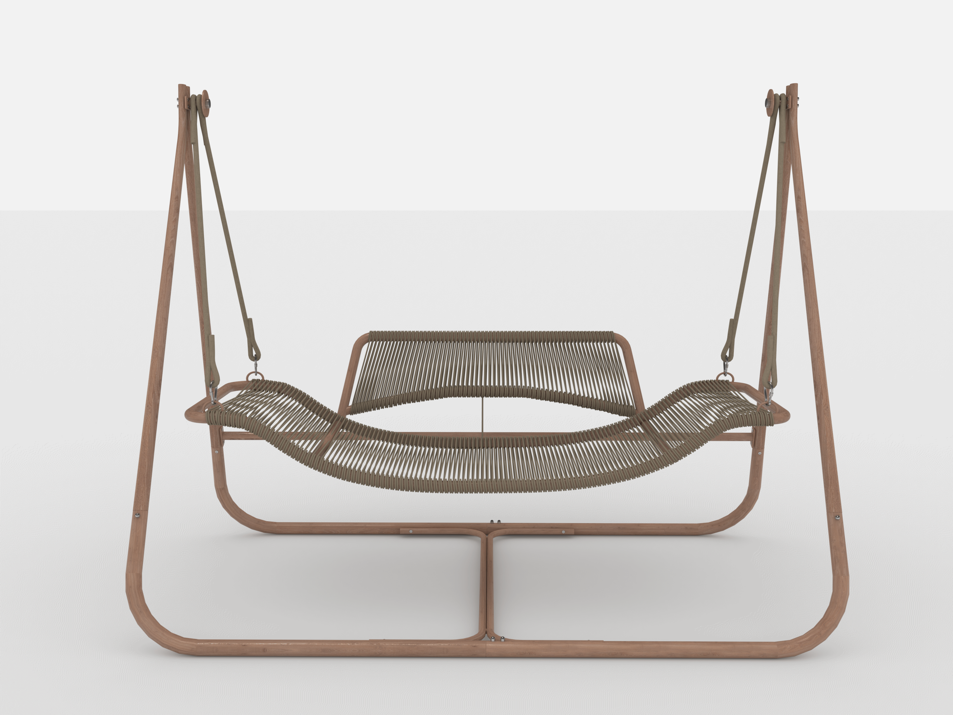 Hammock Swing Chair With Stand For Indoor,Outdoor, Anti Rust Wood Colored Frame 570 Lbs Capacity With Cushion Oversized Double Hammock Chair For Patio Balcony Bedroom Ban On Old W1132P155978 Gold Brown Rattan Metal