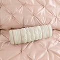 7 Piece Tufted Comforter Set Blush Cal King California King Blush Polyester