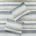 6 Piece Printed Quilt Set With Throw Pillows Yellow King Cal King King Yellow Cotton