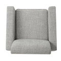 Club Chair Light Grey Fabric