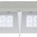 Outsunny 10' X 20' Pop Up Canopy Tent With 4 Sidewalls, Heavy Duty Tents For Parties, Outdoor Instant Gazebo With Carry Bag, For Outdoor, Garden, Patio, White White Steel