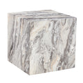 Elevate Your Living Space With This Modern Mdf Coffee Table, Which Showcases Gray Textured Patterns. It Is Characterized By Stylish Design. Grey Mdf