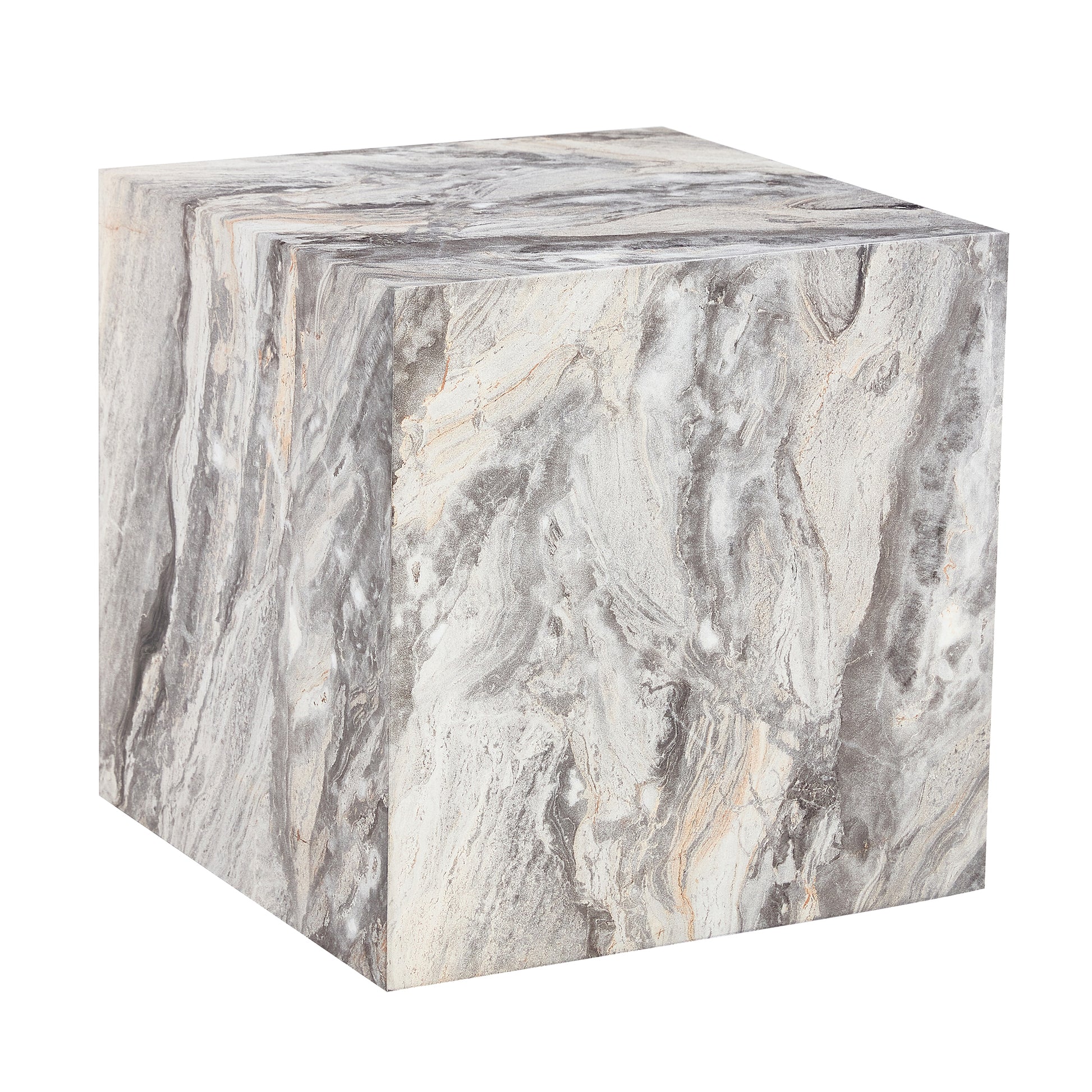 Elevate Your Living Space With This Modern Mdf Coffee Table, Which Showcases Gray Textured Patterns. It Is Characterized By Stylish Design. Grey Mdf