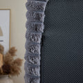 62.5 Inch Corduroy Sponge Sofa Lounge Chair,No Assembly Required,Fluffy Modern Sleeper Chair For Indoor Living Room Bedroom Grey Foam Corduroy 1 Seat