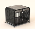 Heavy Duty Dog Crate Furniture Wooden Table Pet Dog Cage Kennel House Indoor Side End Table Decor With Removable Trays And Lockable Wheels For Small Dogs 33