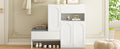 Elegant 2 In 1 Shoe Cabinets With Soft Cushion, Modern Storage Bench With Arched Doors & Rebound Devices, Versatile Shoe Rack Organizer With Adjustable Shelves For Hallway, Living Room, White White