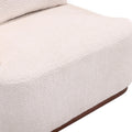 Coolmore Swivel Barrel Chair, Comfy Round Accent Sofa Chair For Living Room, 360 Degree Swivel Barrel Club Chair, Leisure Arm Chair For Nursery, Hotel, Bedroom, Office, Lounge White Boucle White Primary Living Space Foam Boucle