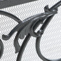 Wilmington Fireplace Screen Black Silver Iron