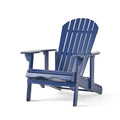 Malibu Reclining Adirondack Chair Blue Acacia Wood