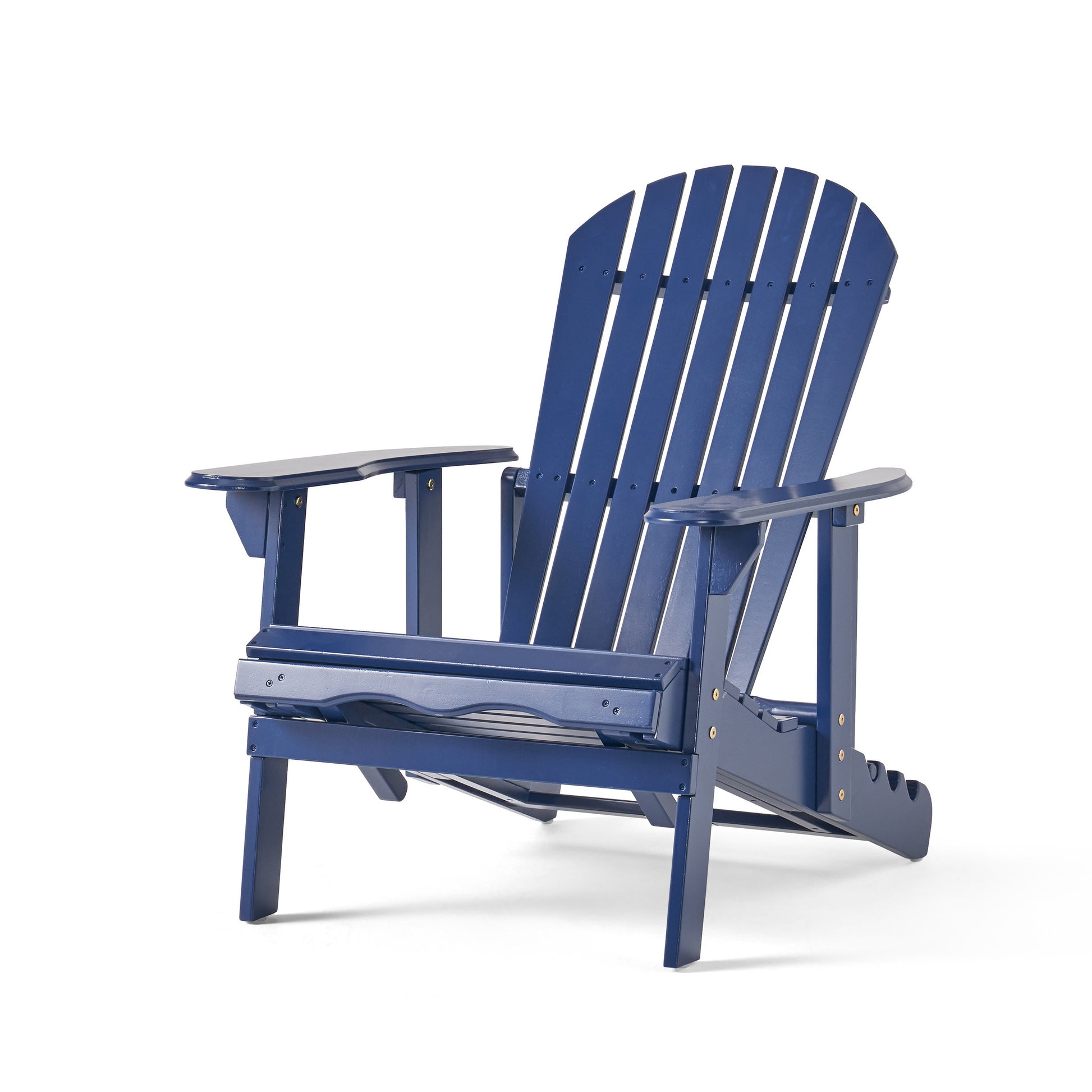 Malibu Reclining Adirondack Chair Blue Acacia Wood