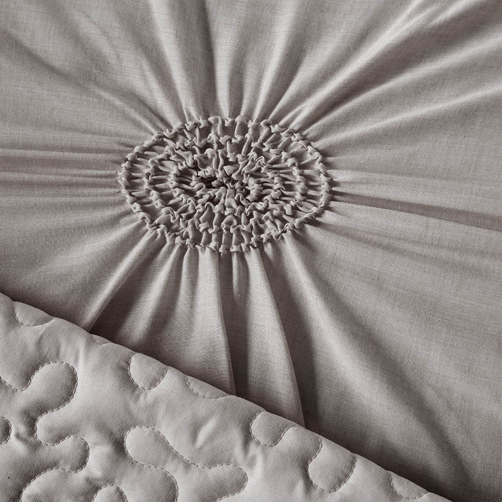 6 Piece Reversible Daybed Cover Set Dark Gray Daybed Dark Gray Polyester