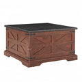 Farmhouse Coffee Table & End Table Barn Design Center Table Rustic Cocktail Table With Hinged Lift Top And End Table Oak Mdf