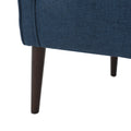 Club Chair Navy Blue Fabric