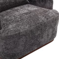 Coolmore Swivel Barrel Chair, Comfy Round Accent Sofa Chair For Living Room, 360 Degree Swivel Barrel Club Chair, Leisure Arm Chair For Nursery, Hotel, Bedroom, Office, Lounge Gray Gray Primary Living Space Foam Chenille