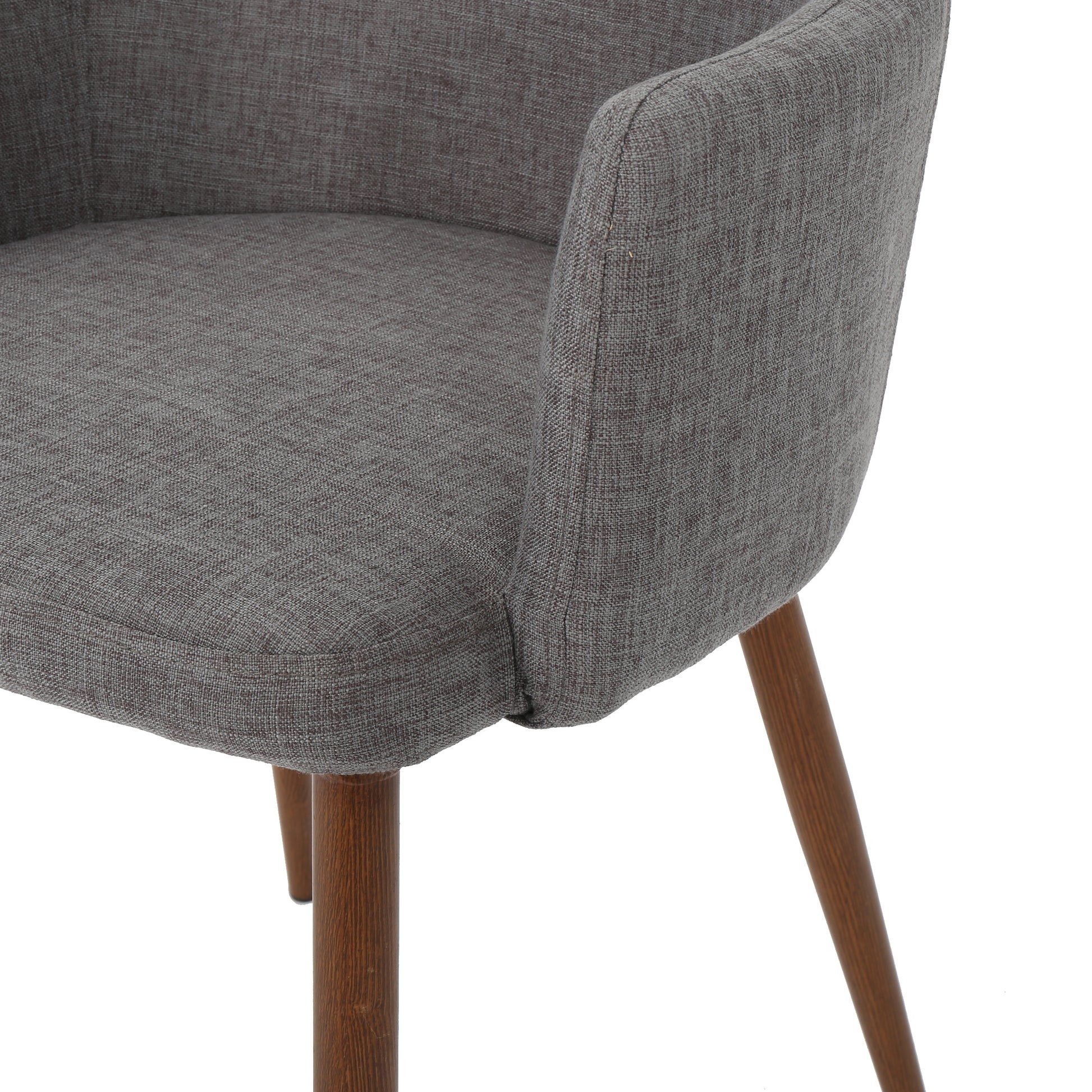 Dining Chair Light Grey Fabric