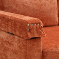 United Sectional Sofa Reversible Sectional Sleeper Sectional Sofa With Storage Chaise Orange Chenille