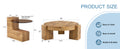 The Detachable Double Decker Coffee Table, The Stylish Design Is More Precious, And The Detachable Design Can Make The Use Of Space More Flexible And Suitable For Various Scenes. Wood Mdf