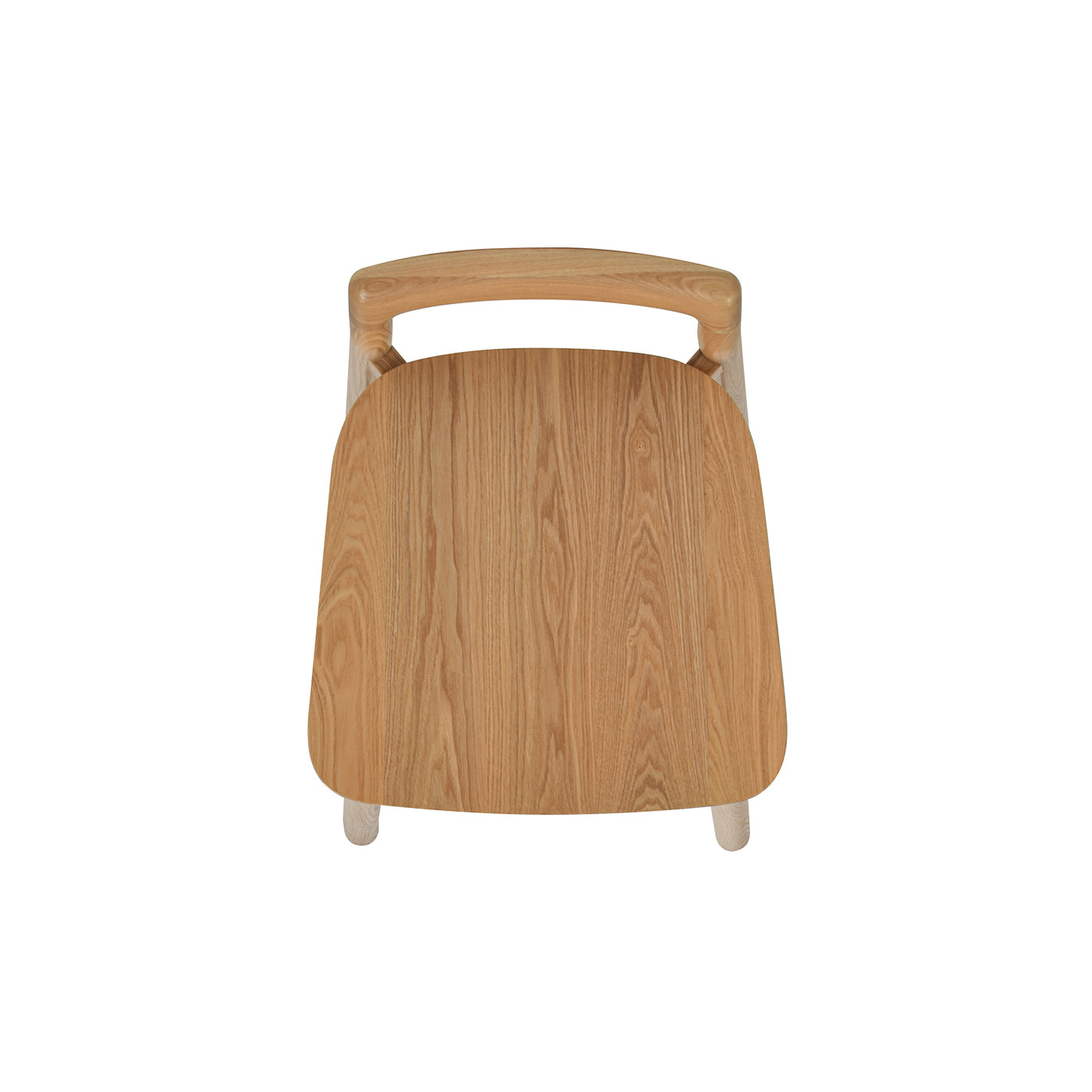 Sven 26.5" Modern Minimalist Low Back Wood Counter Stool, Natural Blonde Ash Wood Brown Wood Solid Wood