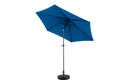 9Ft Outdoor Patio Umbrella Outdoor Table Umbrella With Push Button Tilt And Crank, Market Umbrella 6 Sturdy Ribsdeck, Backyard, Pool Base Not Included Dark Blue Dark Blue Garden & Outdoor Steel
