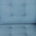 3 Seater Sofa Blue Fabric 3 Seat