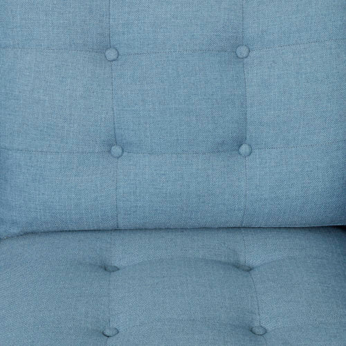 3 Seater Sofa Blue Fabric 3 Seat