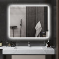 Homcom Led Bathroom Mirror With Lights, 39