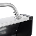 2 2 Multi Function Burner Gas Grill And Griddle Combo With Cover For Outdoor Cooking While Camping Or Tailgating Bbq,Frying,Pizza. Black And Silver Stainless Steel