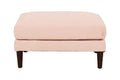 Contemporary 5Pcs Modular Sectional Set One Arm Chairs Armless Chair Ottomans L Shaped Sectional Blush Pink Morgan Fabric Pink Primary Living Space Cushion Back Classic,Contemporary,Modern Modular