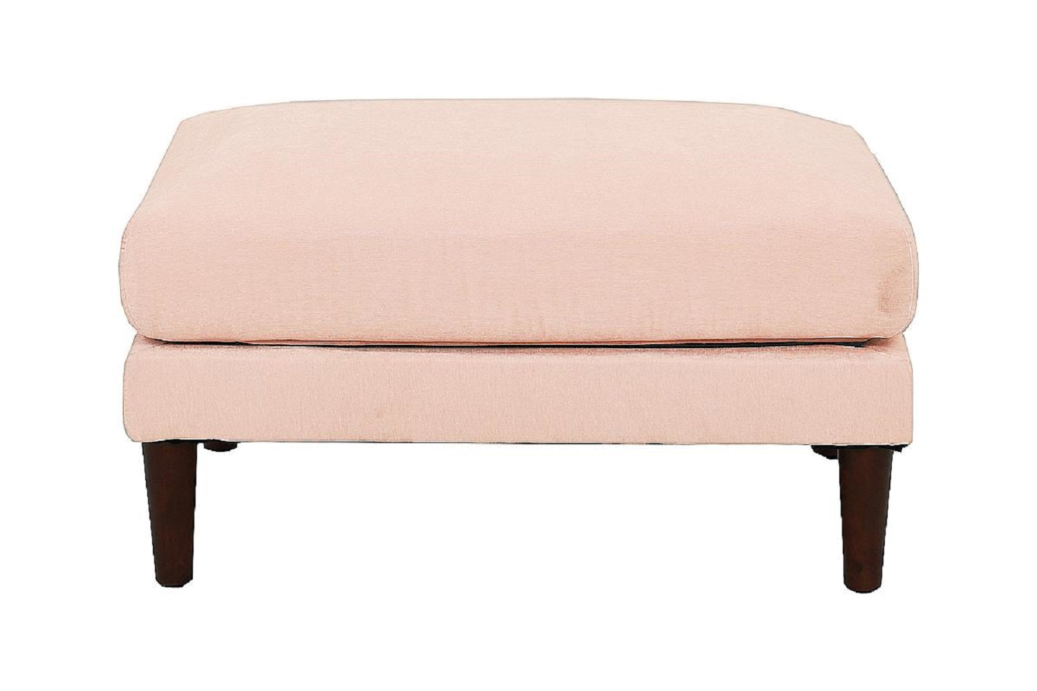 Contemporary 5Pcs Modular Sectional Set One Arm Chairs Armless Chair Ottomans L Shaped Sectional Blush Pink Morgan Fabric Pink Primary Living Space Cushion Back Classic,Contemporary,Modern Modular