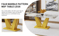 Modern Minimalist Rectangular Dining Table, 0.4 