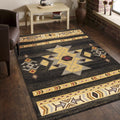 Tribes Gc Yls4004 Black 5 Ft. 3 In. X 7 Ft. 3 In. Southwest Area Rug Black Polypropylene
