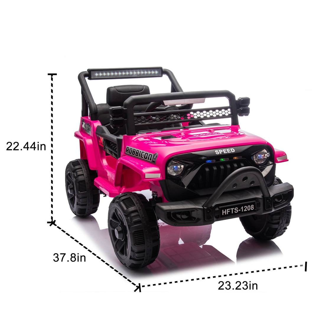 12V Kids Ride On Electric Truck Car W Parents Control,2Wd,Four Wheel Suspension,Early Education Function,Adjustable Volume,Usb,Mp3,Bluetooth,Microphone Jack,Power Display,Led Lights For Kids Aged 3. Pink Polypropylene