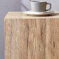 Elevate Your Living Space With This Modern Mdf Coffee Table That Showcases Smooth, Light Wood Color Texture Patterns. It Is Characterized By Stylish Design. Wood Mdf