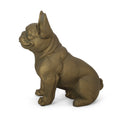 Dog Garden Sculpture Gold Glass